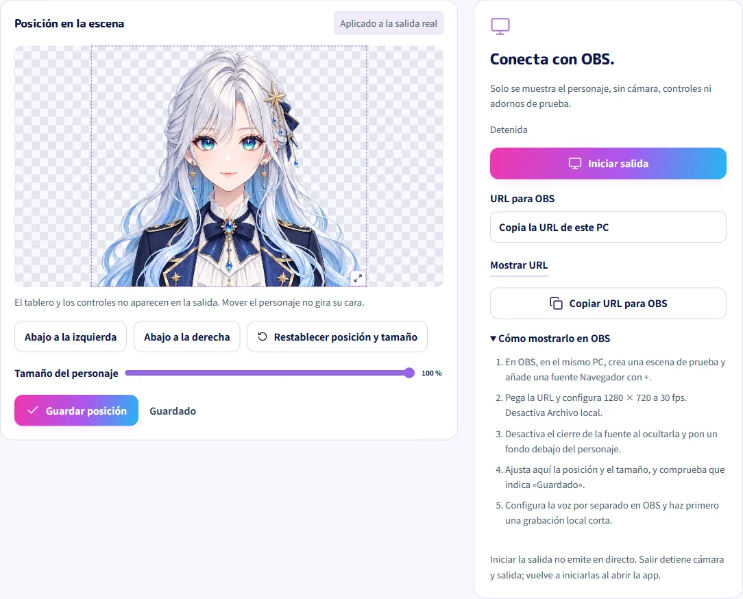 Preparación de emisión en la nueva aplicación
